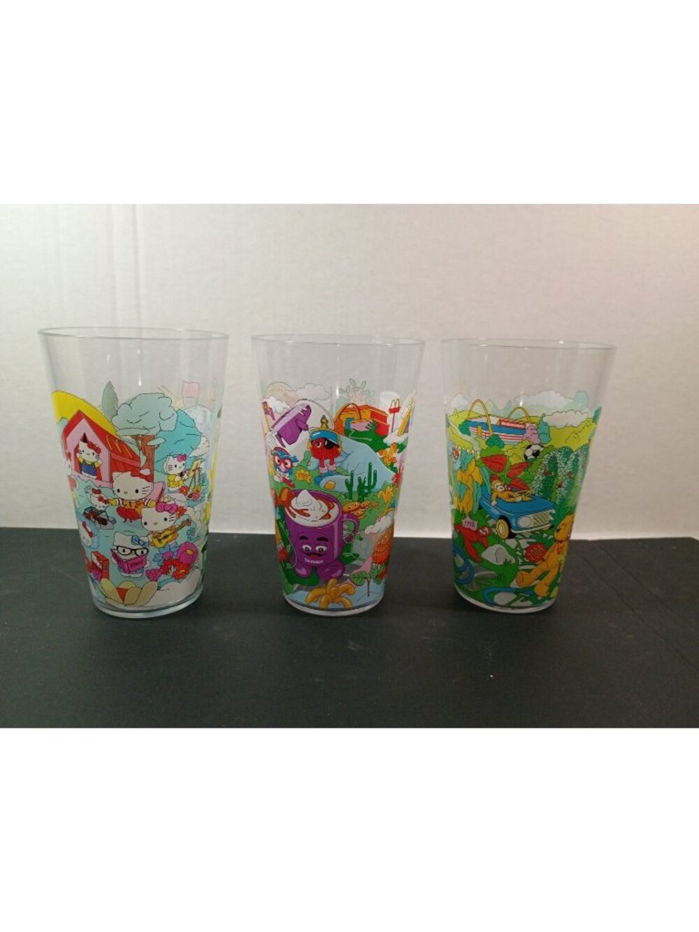 McDonald’s Collectors Meal Lot Of 3 Hello Kitty Snoopy Grimace Cups Limited Ed.